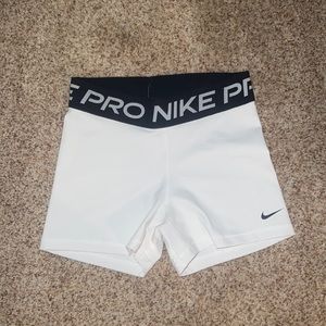 White Nike Pros